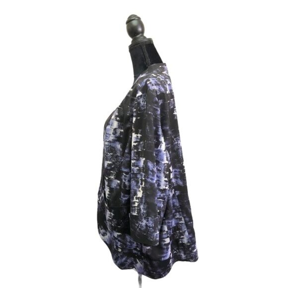 Sejour Open Draped Blazer w/ Pockets | 18W - Picture 3 of 9